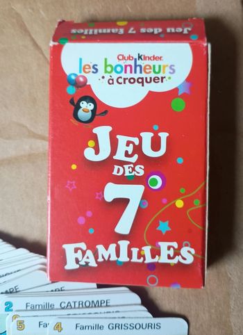 Jeu des 7 familles - thème animaux