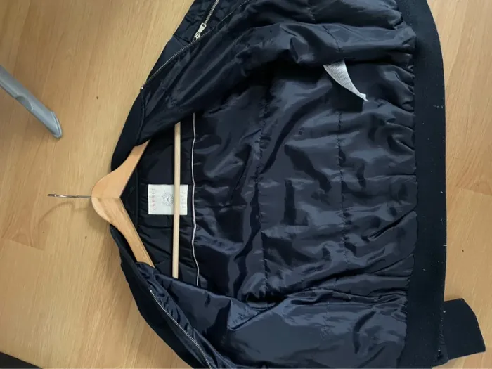 Blouson bomber bleu marine - photo numéro 8