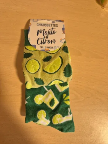 Paire de chaussettes mojito citron