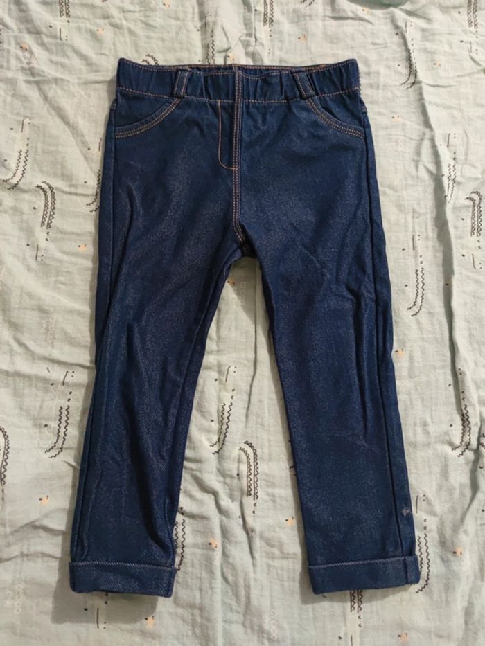 Legging/caleçon imitation jean T.24 mois