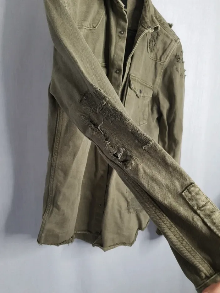 Veste en jean zara man - photo numéro 6