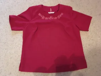 Haut rouge grande taille @