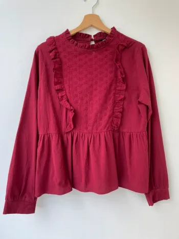 Blouse bordeaux L