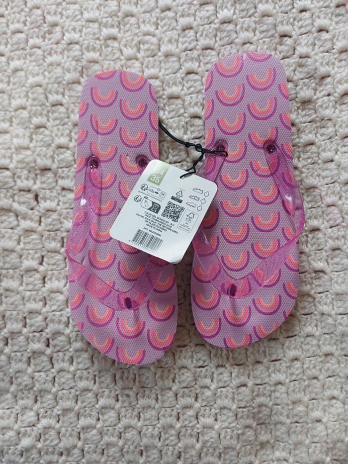 Tongs  lilas 34/35