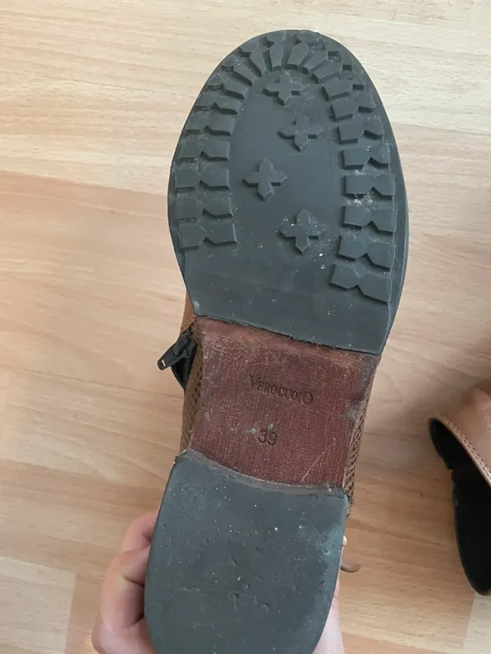Bottes Thierry 21 marron en cuir - photo numéro 5