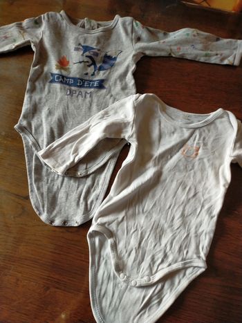 Lot 2 bodies 12 mois