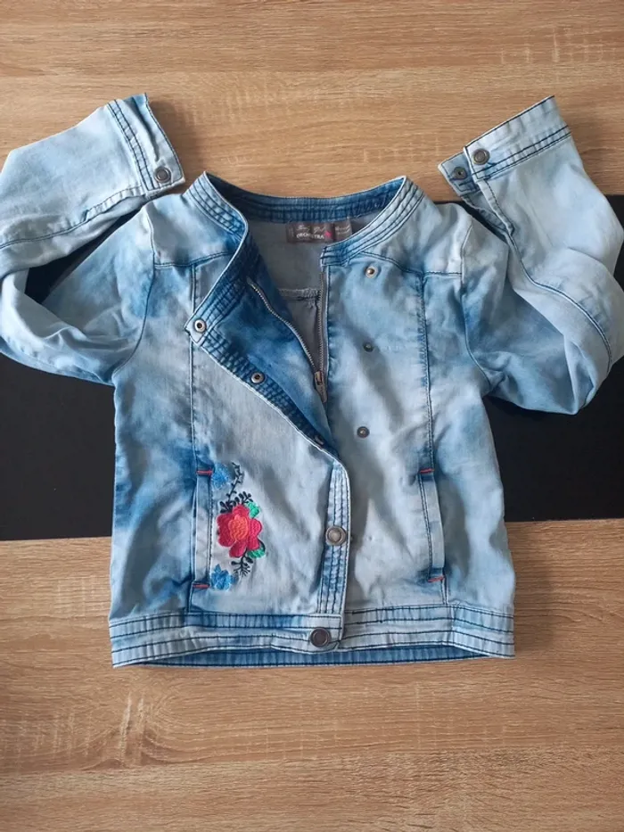 Blouson en jeans fille 10 ans - photo numéro 9