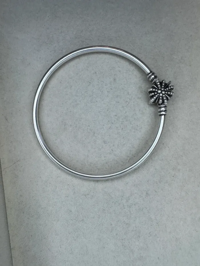 Bracelet Jonc Pandora Authentique Fermoir Feu d’artifice Taille 17 - photo numéro 2