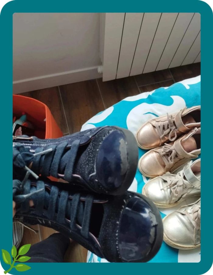 Lot de 3 paires de chaussures montantes bottines Jacadi taille 29 - photo numéro 13