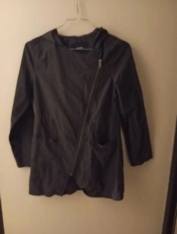 Manteau léger fermeture asymétrique fille 10 ans