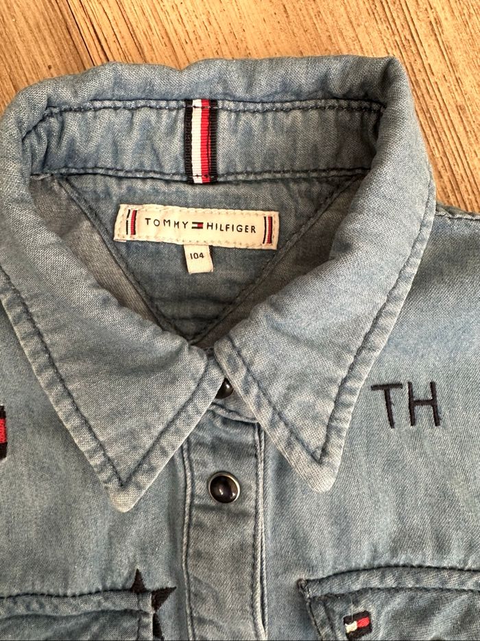 Chemise en jean tommy Hilfiger 4 ans fille - photo numéro 5