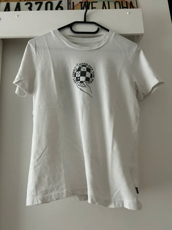T-shirt blanc vans - photo numéro 3
