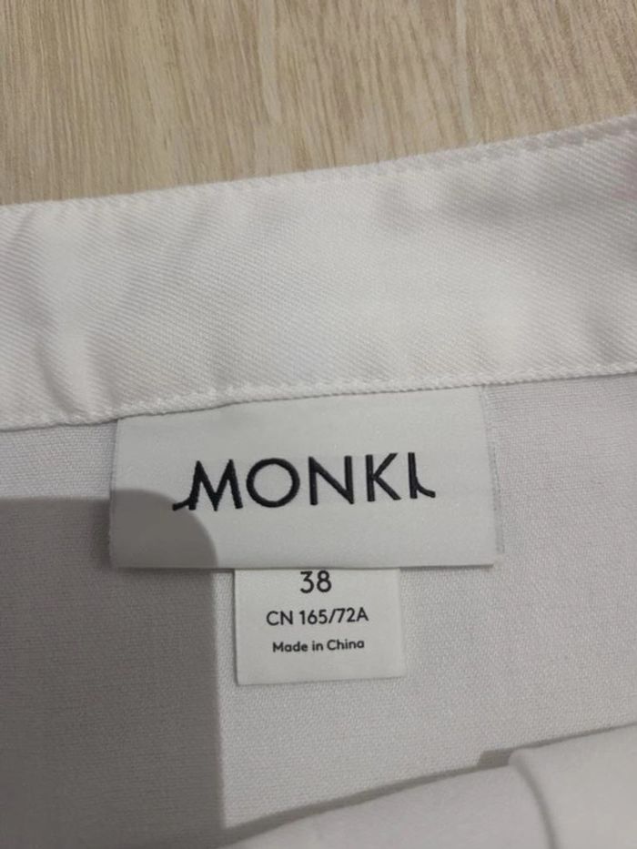 mini-jupe Monki blanc taille M - photo numéro 4