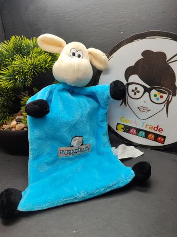 Doudou Knuffel  Peluche Plush Mouton Brioche Bleu Beryl Beige Noir Blanc Plat 