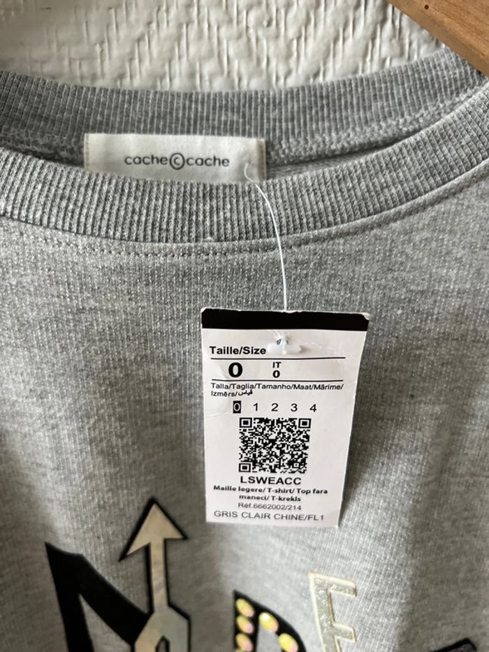 T-shirt épais femme XS Cache Cache - photo numéro 2