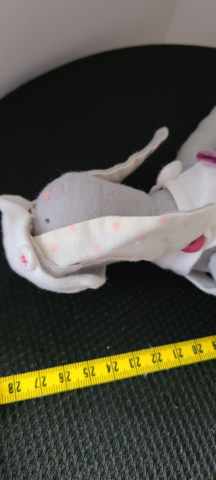 Lapin tissu poupée déco jacinthe : enfants-peluches-doudous par denstyle - photo numéro 8