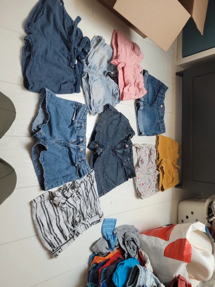 Lot short 10 ans fille