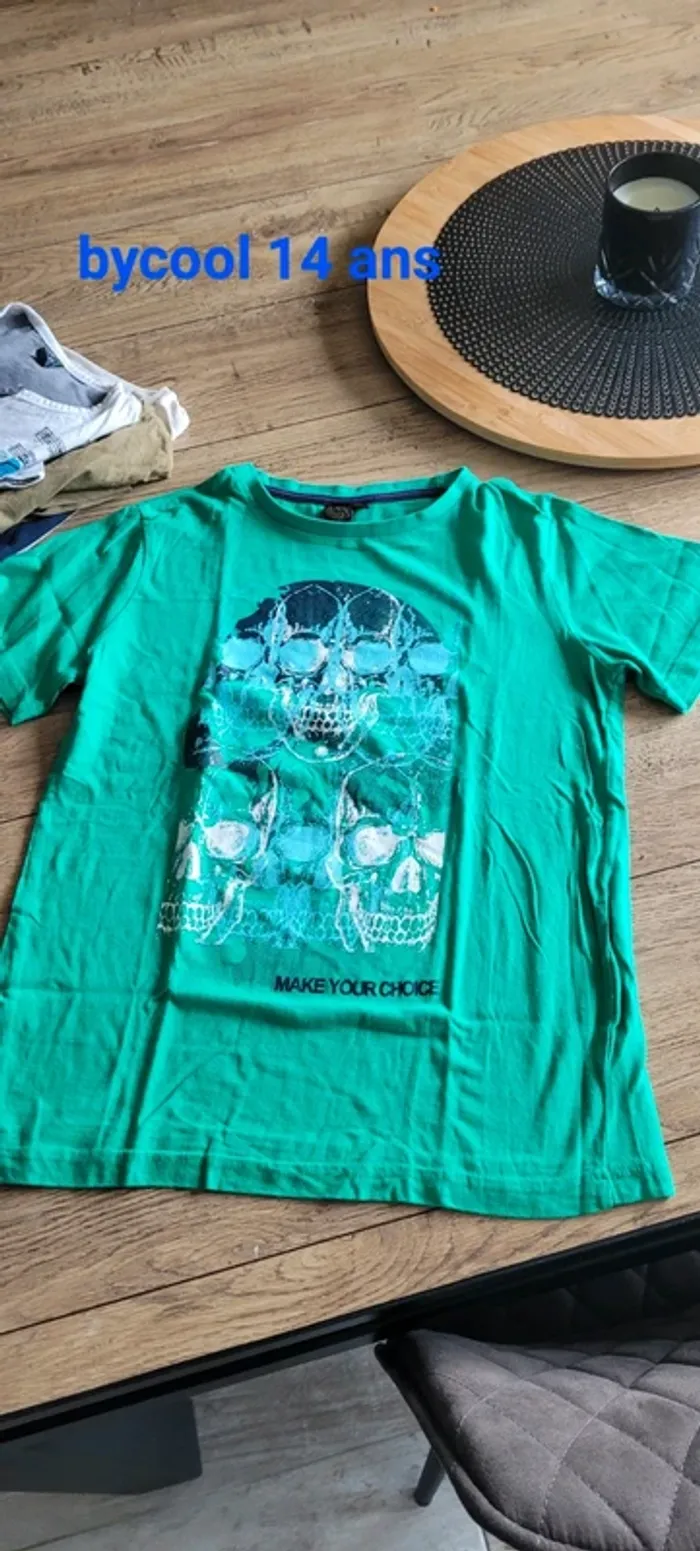 Lot 6 tee shirt garçon MC 12/14 ans - photo numéro 4