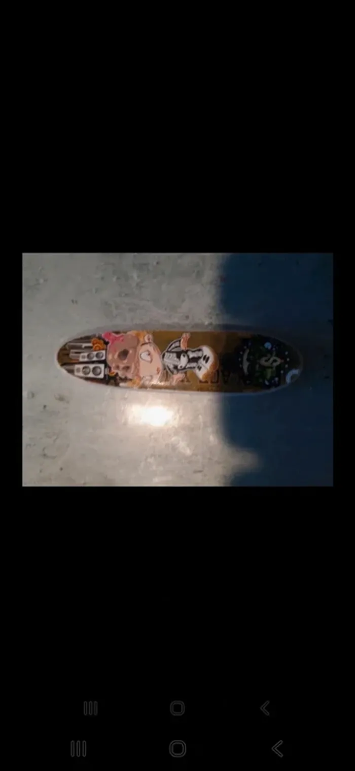 Fingerboard Tech Deck custom avec stickers