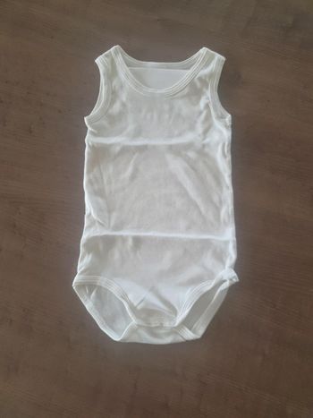 Body débardeur blanc 12M