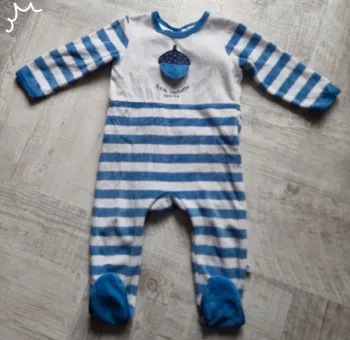 Pyjama écureuil velours absorba 12 mois