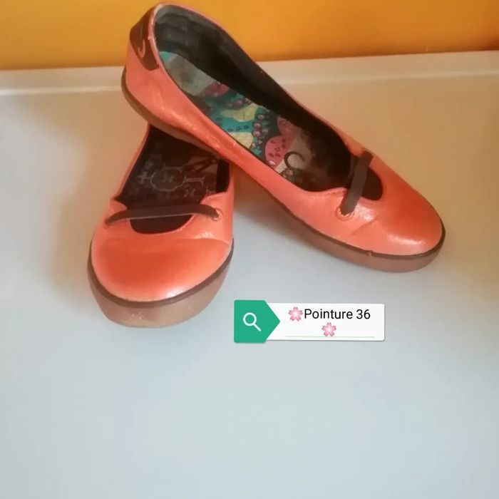 🌸Ballerines plates oranges Taille 36 "Rip curl" 🌸