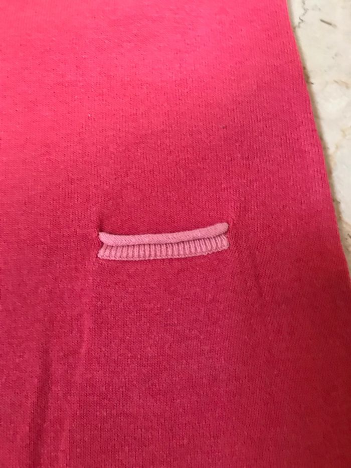 Robe rose foncé en lainage pour fillette 4 Ans - photo numéro 2