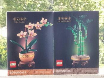 Lego bambou et orchidée miniature