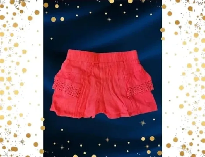 Short IKKS neuf 3 mois rouge orangรฉ - photo numรฉro 3