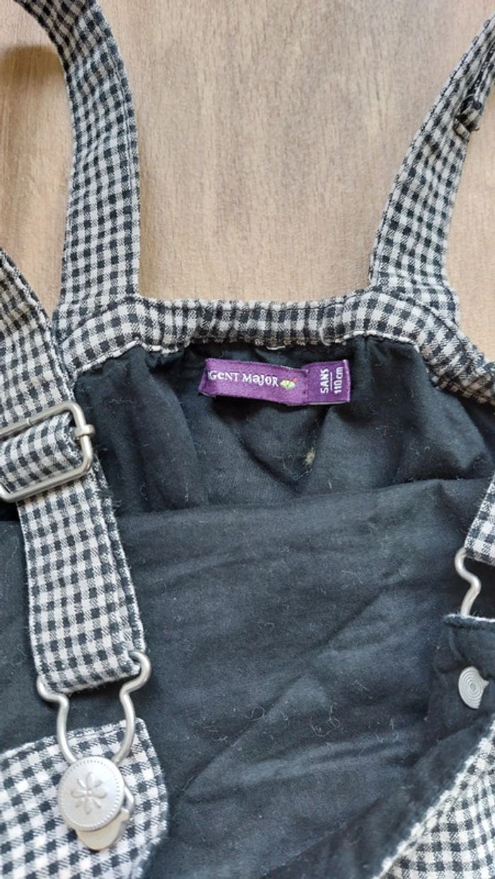 Robe salopette vichy 5 ans Sergent Major - photo numéro 2