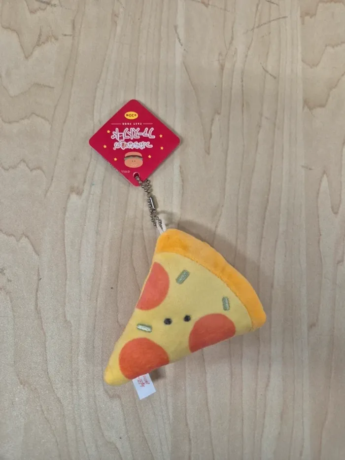 Porte-clés peluche Tsuburana Hitomi "Fast Food" : Pizza