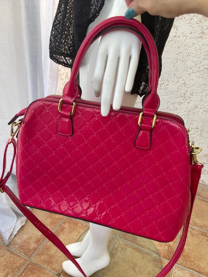 Sac à main, vernis rose - photo numéro 3