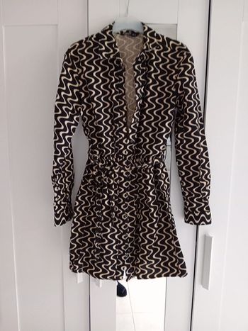 Robe chemise midi t.S Stradivarius 🖤🤎