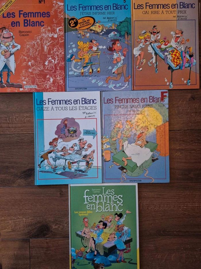 Lot de 6 bandes dessinées Les femmes en blanc