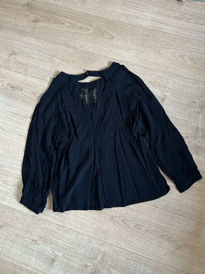 Blouse noire à manches longues An’ge taille 1 jamais portée - photo numéro 8