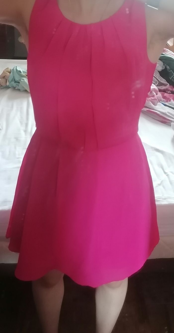 Robe rose mi longue - photo numéro 3