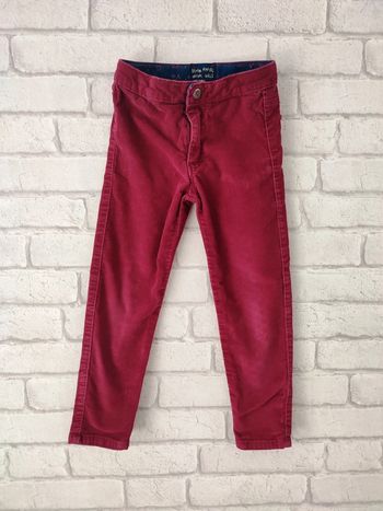 Pantalon en velours bordeaux Zara 5 ans