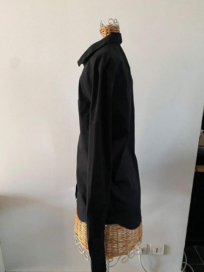 Chemise H&M taille 36 noire stretch cintré manches longues - photo numéro 4