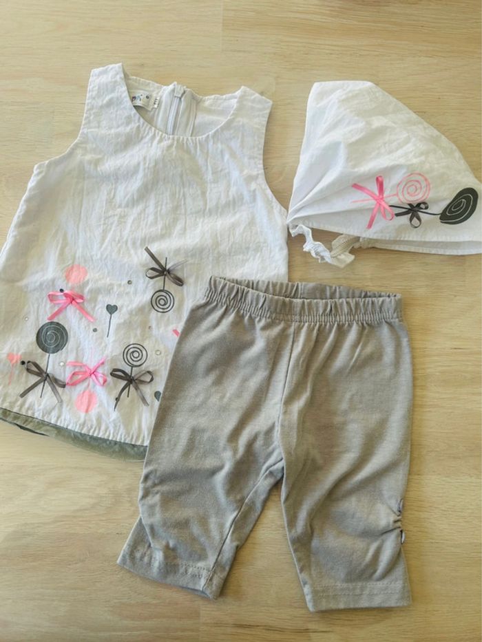 Ensemble Chicaprie fille 6 mois