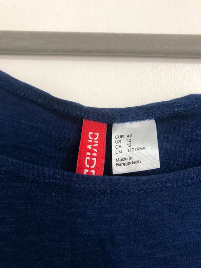 Superbe beau débardeur bleu nuit H&M taille 42 - photo numéro 4