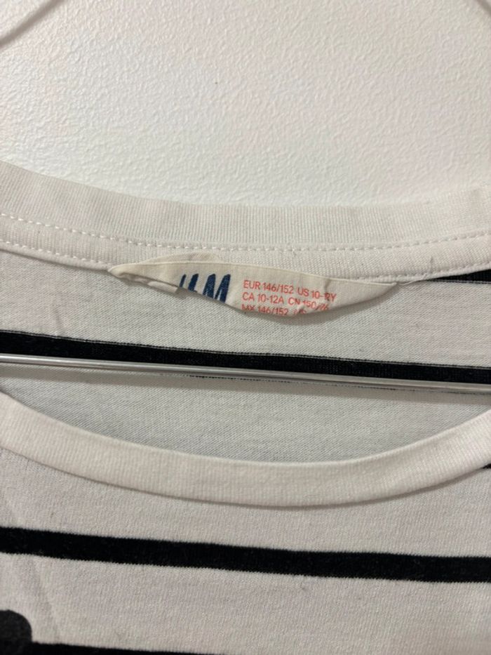 T-shirt MC H&M 10/12 ans fille - photo numéro 2