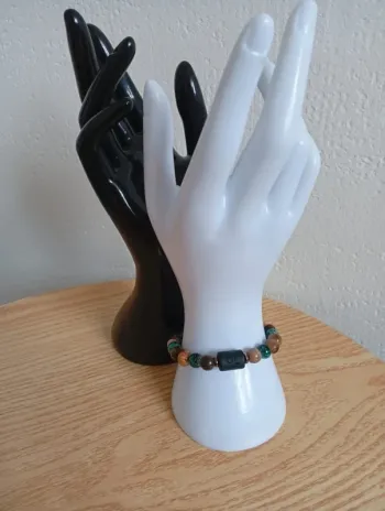 Malachite Bracelet en pierres naturelles constellation zodiaque signe astrologique lion