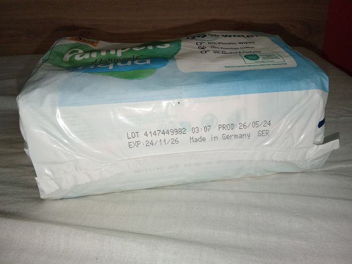 5 paquets de 48 lingettes Pampers Harmonie Aqua - photo numéro 4