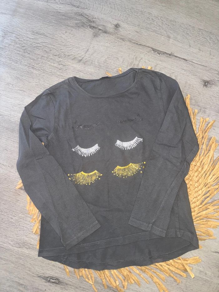 T shirt manches longues Kiabi 8 ans