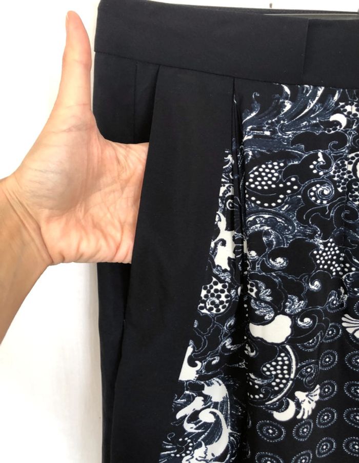 Pantalon bleu marine fluide style paréo motifs H&M taille 34 36 neuf - photo numéro 10