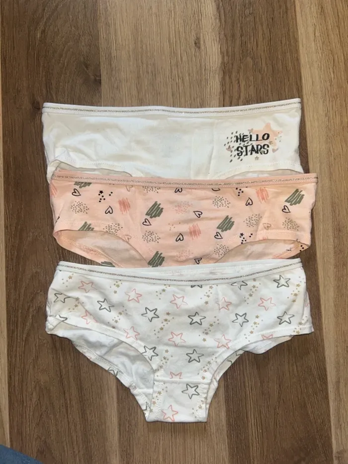 Lot de 3 culottes shorty 14 ans orchestra