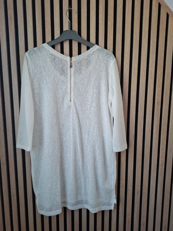 Grand pull blanc fin T unique - photo numéro 8
