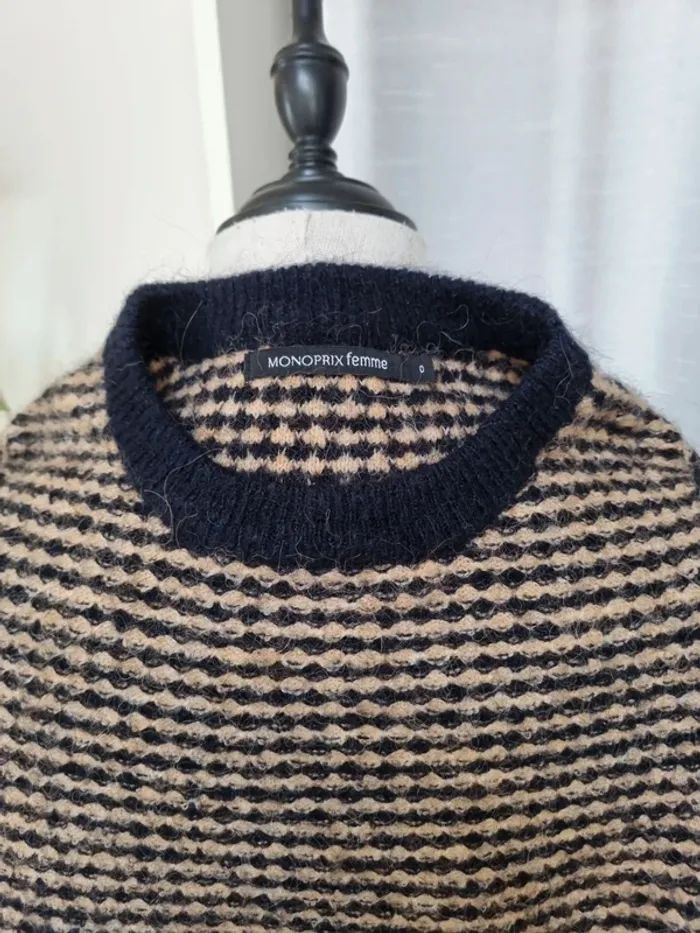 Pull 28% alpaga Monoprix taille 0/36 - photo numéro 4