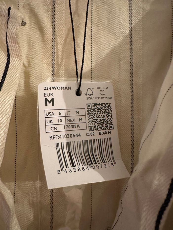 Blouse mango rayée - photo numéro 2