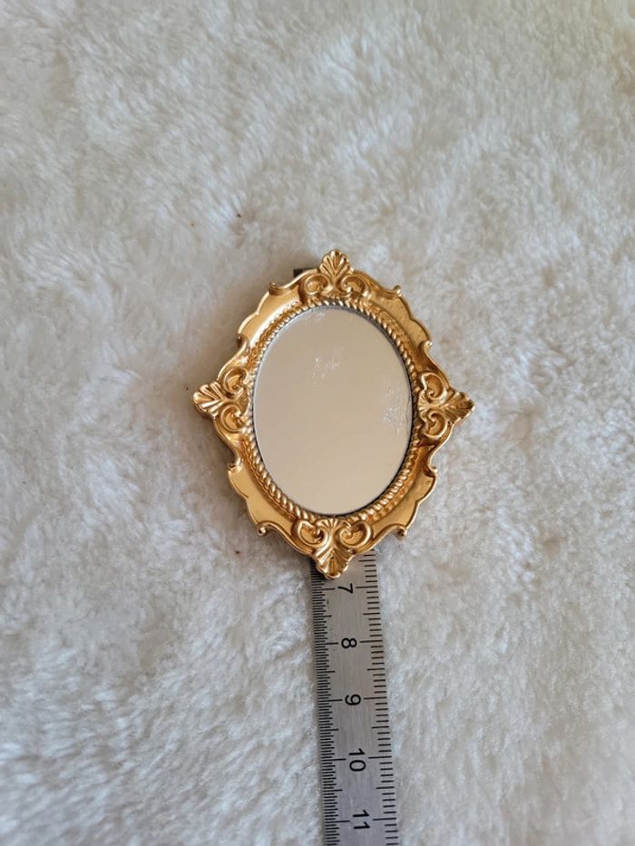 Broche miroir style baroque - photo numéro 5